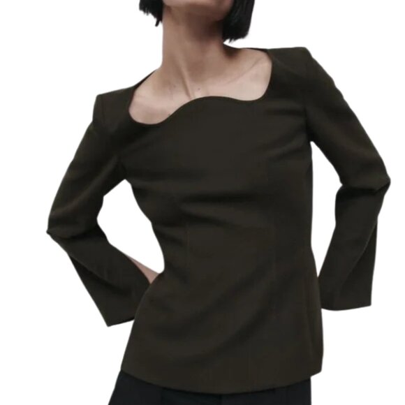 Tailored Long Sleeve Top - Picture 1 of 7